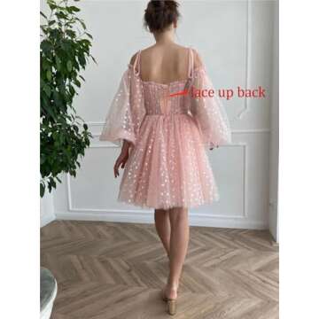 SUOLUOS Short Homecoming Dress for Teens in Purple