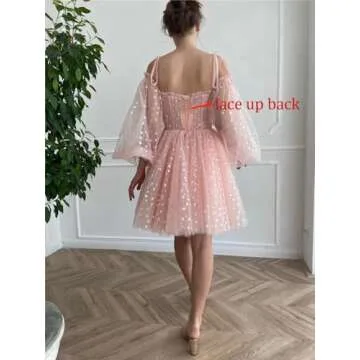 SUOLUOS Short Homecoming Dress for Teens in Purple