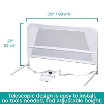 KidCo Toddler Bed Rail Guard - Safe Sleep Transition