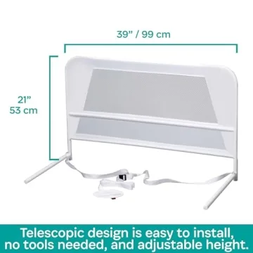 KidCo Toddler Bed Rail Guard - Safe Sleep Transition