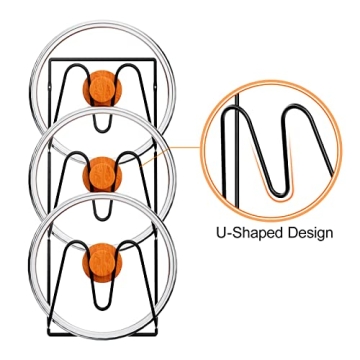 Pot Lid Organizer Rack – 6-Tier No-Drill Storage