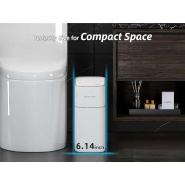 MOPALL Motion Sensor Small Bathroom Trash Can