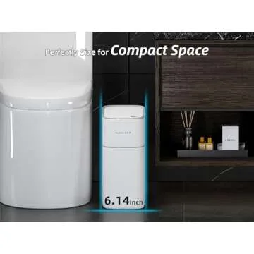 MOPALL Motion Sensor Small Bathroom Trash Can