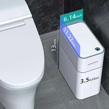MOPALL Motion Sensor Small Bathroom Trash Can