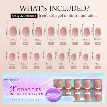 btartboxnails French Tip Gel Nails for Easy Nail Art