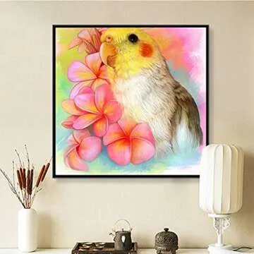 DIY 5D Diamond Painting Kit with Cockatiel Design for All Ages