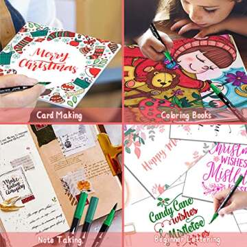 Dual Tip Markers for Coloring Books and Drawing