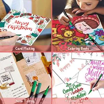 Dual Tip Markers for Coloring Books and Drawing