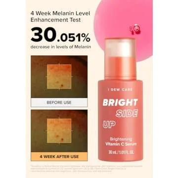 I DEW CARE Vitamin C Face Serum - Bright Side Up | Hydrating with Niacinamide, Korean Glass Skin Care, Facial Treatment, Non-irritating, Lightweight, Exfoliating, Repairing Essence, 1.01 FL Oz