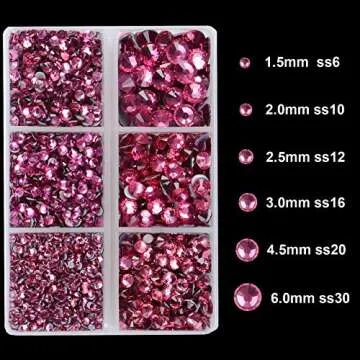 4000Pcs Hot Fix Rhinestones for DIY Projects