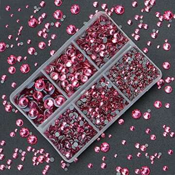 4000Pcs Hot Fix Rhinestones for DIY Projects