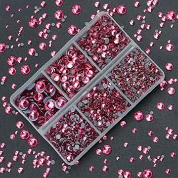 4000Pcs Hot Fix Rhinestones for DIY Projects