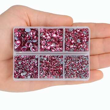 4000Pcs Hot Fix Rhinestones for DIY Projects