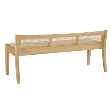 Elegant Powell Kasi Cane Bench for Stylish Homes