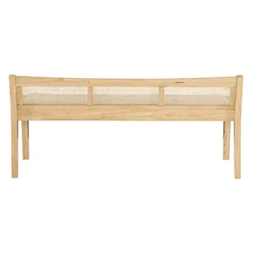 Elegant Powell Kasi Cane Bench for Stylish Homes