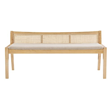 Elegant Powell Kasi Cane Bench for Stylish Homes