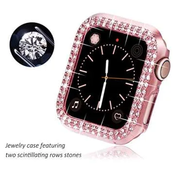 Surace 38mm Bling Frame Protective Case for Apple Watch