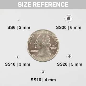 b7000 Clear Glue with 11000Pcs Silver Clear Rhinestones for Crafts Clothing Clothes Fabric Crafting, Flatback Gems Rinestones Kit for Shoes Tumblers, Flat Back Crystals Diamonds ss6-ss20 Multi Sizes