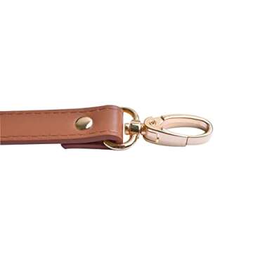 Wento 49'' PU Camel Leather Adjustable Bag Strap