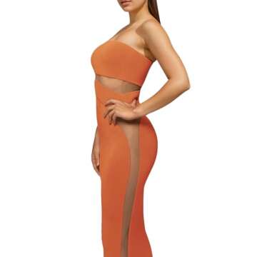 Elegant Women Backless Satin Maxi Dress for Nights Out