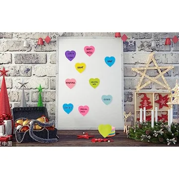 Heart Sticky Notes 3x3 in, 8 Pads, Super Cute Bright Color Strong Adhesive Post, Clean Removal, 82 Sheets/pad