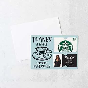 Thanks A Latte Gift Card and Business Card Holder Set