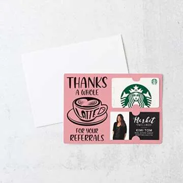 Thanks A Latte Gift Card and Business Card Holder Set