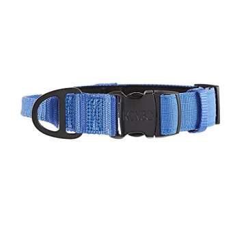 KONG Ultra Durable Padded Comfort Handle Dog Collar (Large, Blue)