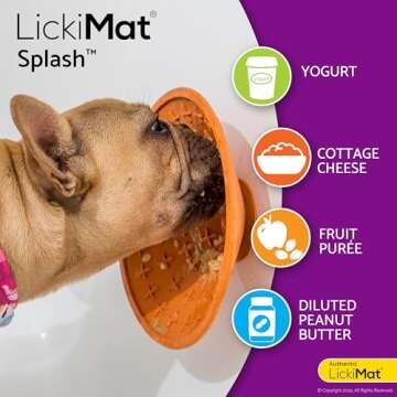LickiMat Splash Dog Slow Feeder for Mealtime Fun