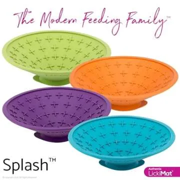 LickiMat Splash Dog Slow Feeder for Mealtime Fun