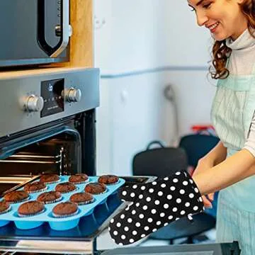 Stylish Win Change Oven Mitts and Potholders Set for Cooking
