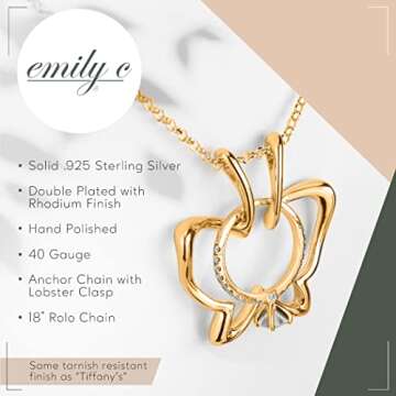 Emily C Ring Holder Necklace - Stylish & Practical Ring Keeper