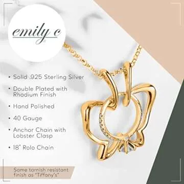 Emily C Ring Holder Necklace - Stylish & Practical Ring Keeper