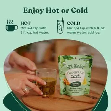 Four Sigmatic Happy Gut Tea with Probiotics & Ginger