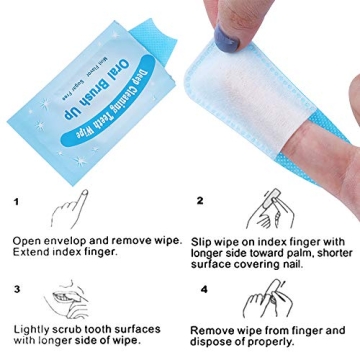 Mint Oral Finger Wipes for Fresh Breath Anytime