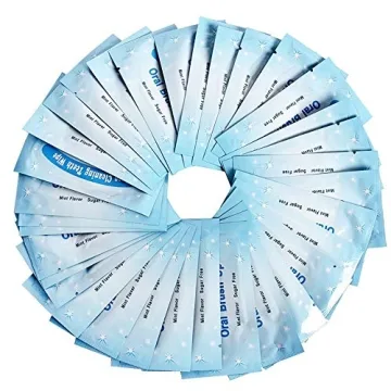 Mint Oral Finger Wipes for Fresh Breath Anytime