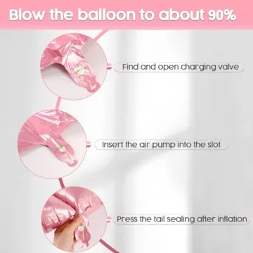 40 Inch Pearlescent Pink Birthday Number Balloon