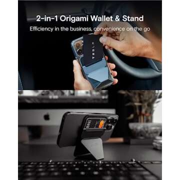 MOFT MagSafe Wallet for iPhone 15/14/13/12 Series, Strong Magnetic Phone Card Holder Fit 2 Cards & 3...