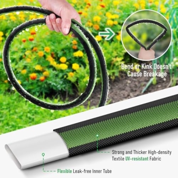 Flat 25ft Soaker Hose for Efficient Eco-Friendly Watering