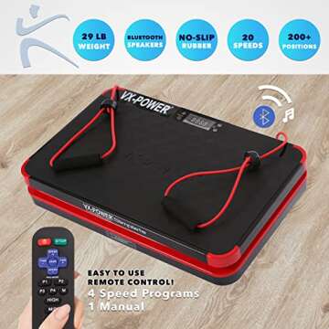 VX-Power Slimplate Digital Vibration Plate for Weight Loss, Toning & Wellness