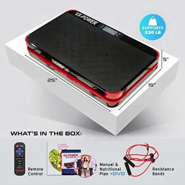 VX-Power Slimplate Digital Vibration Plate for Home Fitness