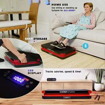 VX-Power Slimplate Digital Vibration Plate for Home Fitness