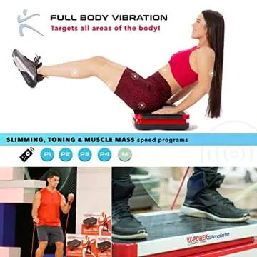 VX-Power Slimplate Digital Vibration Plate for Home Fitness