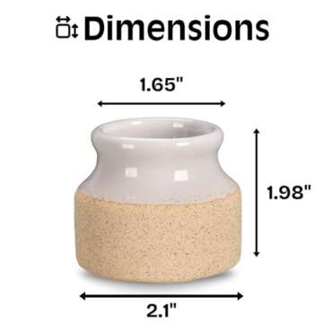 Cocolu Decorative Match Holders with Striker - Set of 2 - Black and White - Handmade Ceramic Matchstick Jars to Light Candles, Incense, or Fireplaces - Kitchen & Bathroom Home Decor