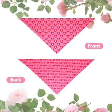 Stylish Gofshy Valentine's Dog Bandanas for Large Dogs