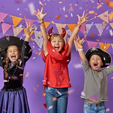 Kidtion Halloween Slap Bracelets 44 PCS for Kids