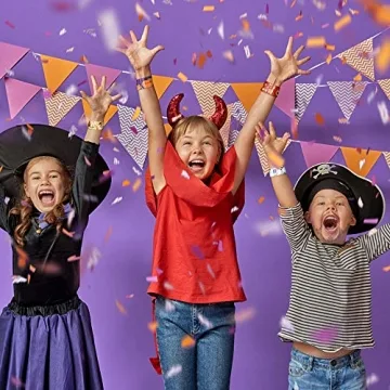 Kidtion Halloween Slap Bracelets 44 PCS for Kids