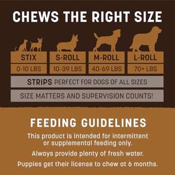 Earth Animal No Hide Medium Venison Flavored Natural Rawhide Free Dog Chews Long Lasting Chew Sticks |Treats for Large Dogs | Great for Aggressive Chewers (1 Pack)