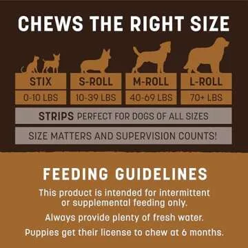 Earth Animal No Hide Venison Chews for Medium Dogs