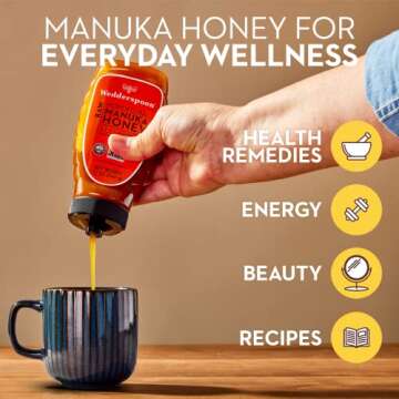 Wedderspoon Raw Manuka Honey KFactor 16 - 12 Oz Superfood
